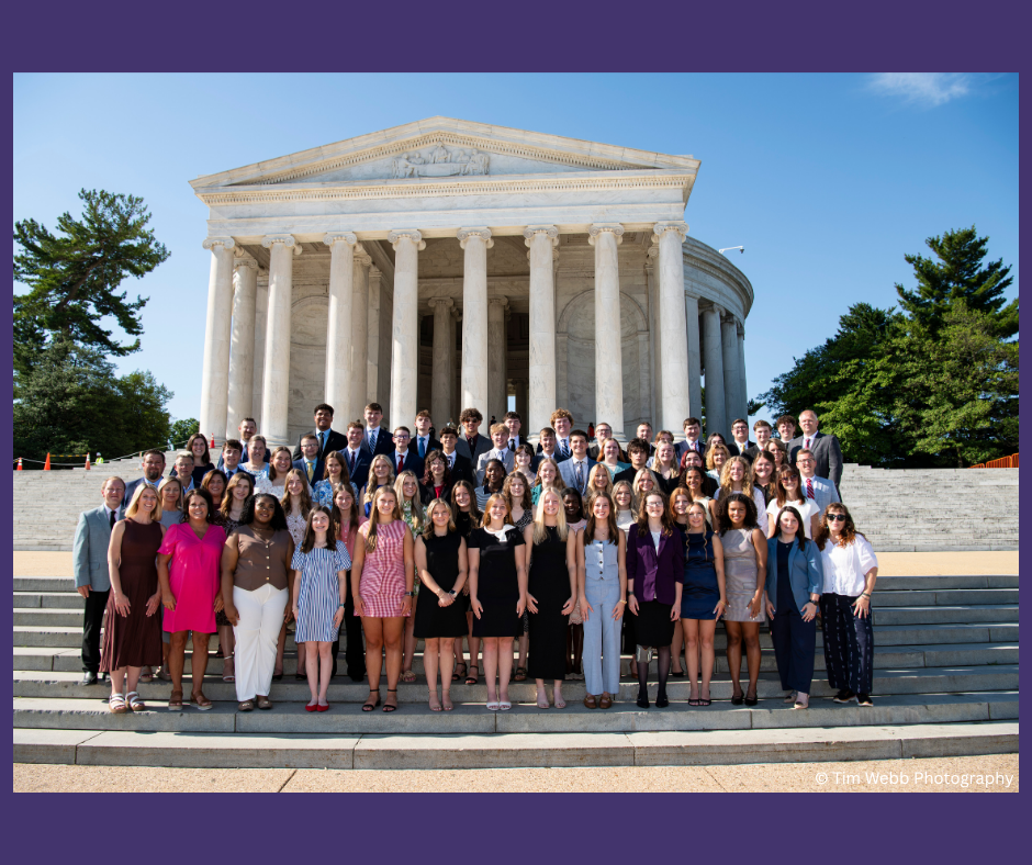 2026 Washington Youth Tour Group Photo Tim Webb